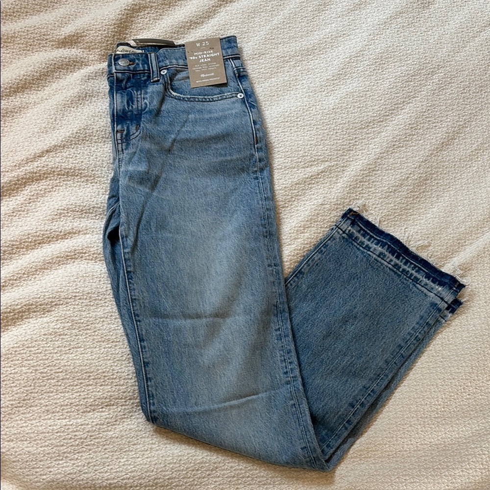 NWT Madewrll Mid-Rise 90s Straight Jean